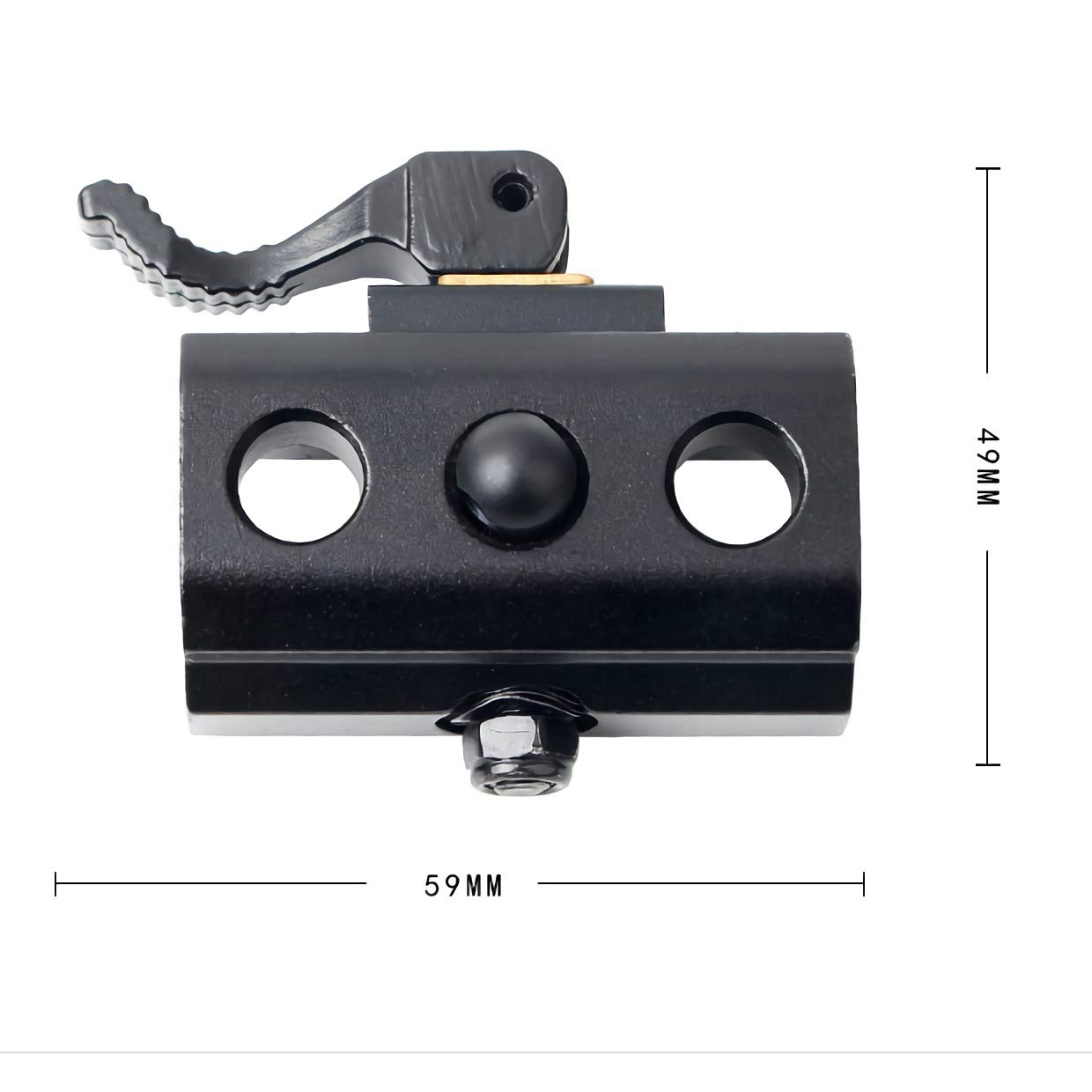 Adaptateur Rail Picatinny Pour Bipied Style Harris - Goujon Pivotant, Acier - Active-8