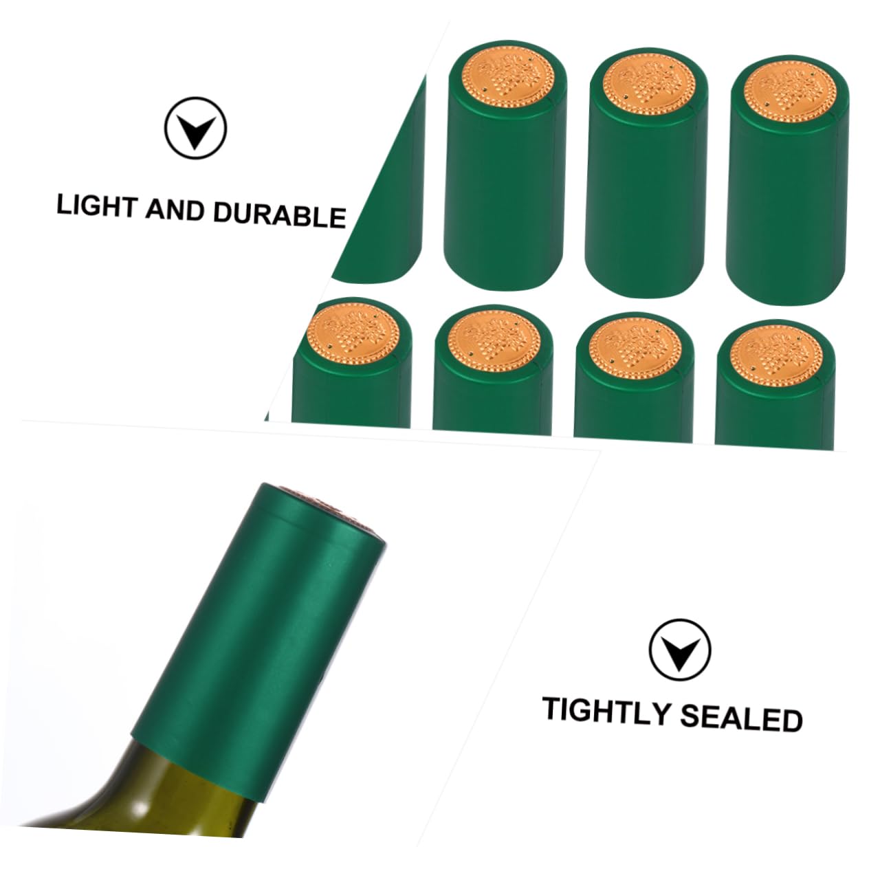 Ipetboom 100pezzi Pellicola Termoretraibile in Plastica per Bottiglie di Vino Sigillatura Termoretraibile per Vino Confezione da Adatta per Sigillare Bottiglie di Fatte in Casa Facile