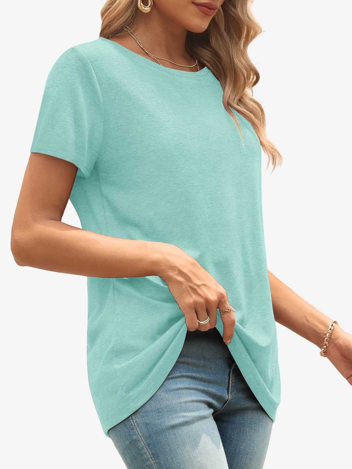 ATHMILE Womens T Shirt Summer Tops Short Sleeve Fashion School Teachers Clothes 2026 Spring Beach Vacation Trendy - Image 3