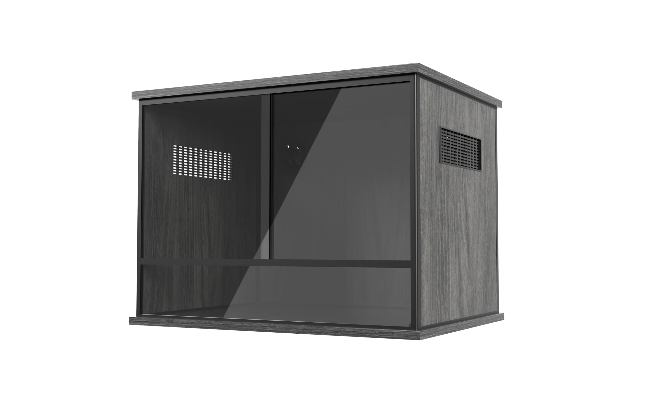 ProRep Vivarium – High-Strength Lightweight Reptile Tank with Enhanced Visibility | Secure Glass Enclosure for Lizards, Snakes & Exotic Pets | Terrariums (Black, 2x1.5x1.5ft (60x45x45cm))