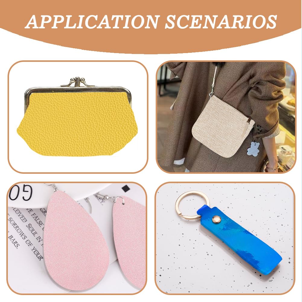 Rouleau De Cuir Pailleté Ultra Fin Brillant Tissu Faux Cuir