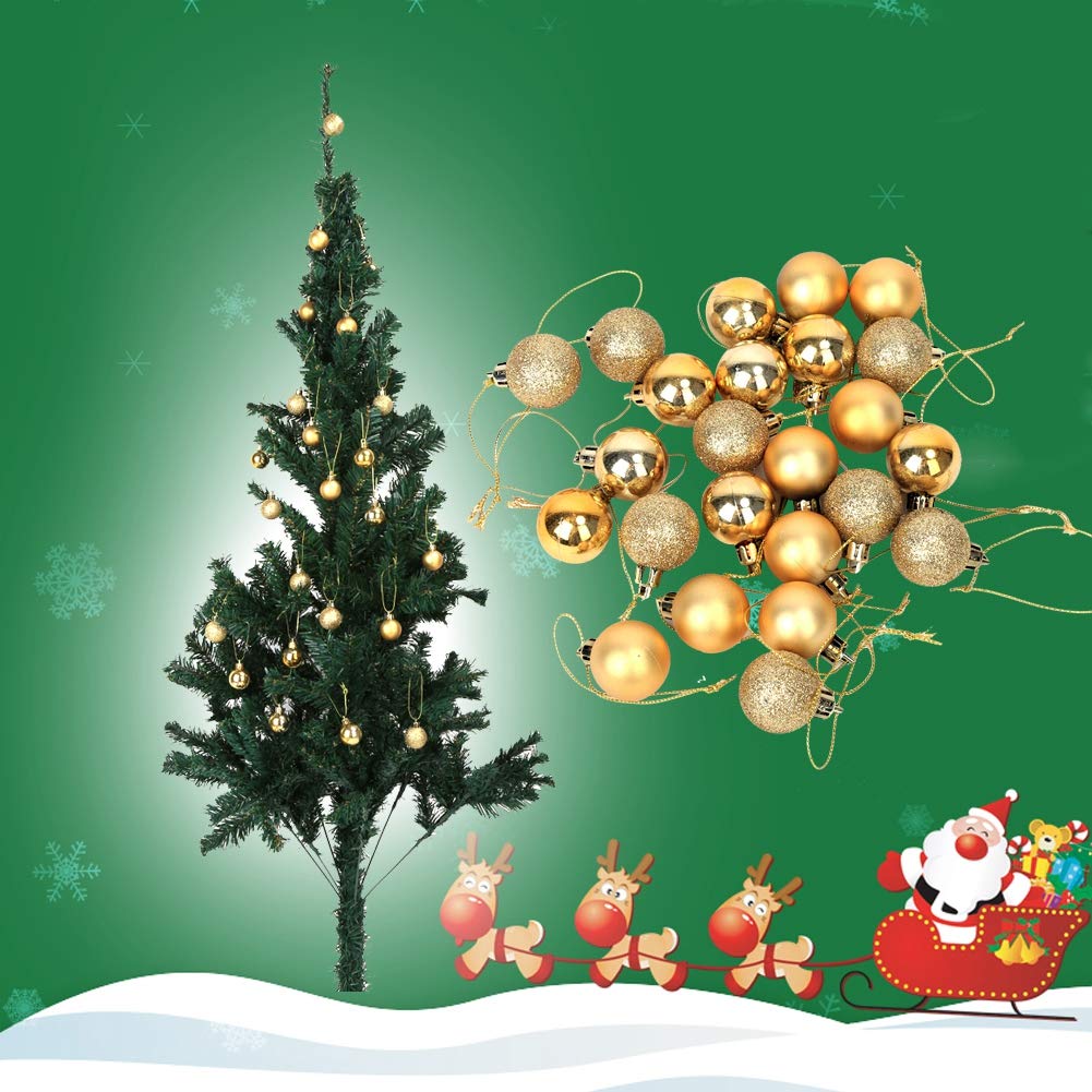 Décoration Sapin Fini Brillant Mat Pailleté SHareconn Lot De 112 Boules Décoratives Colorées En Plastique Décoration Sapin Plastique Durable