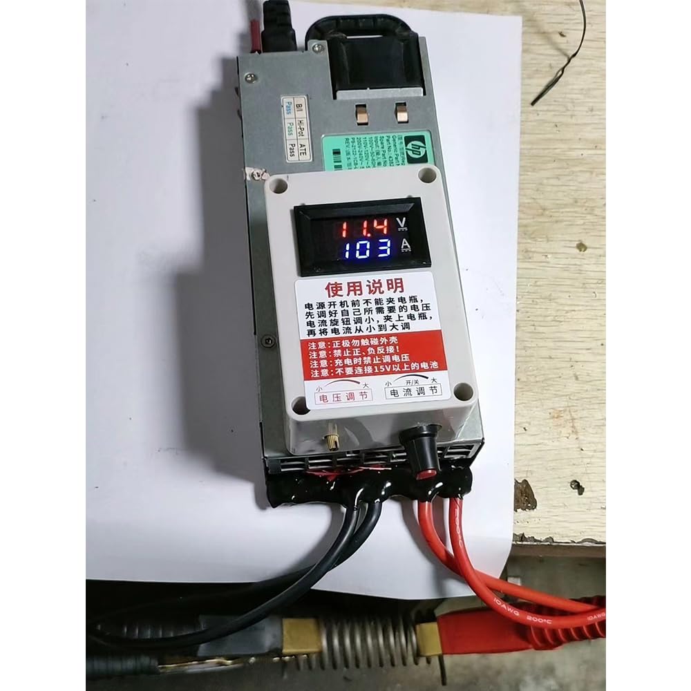 Chargeur de batterie avec courant et tension réglables, 1200 W, 3-15 V, 3-100 A