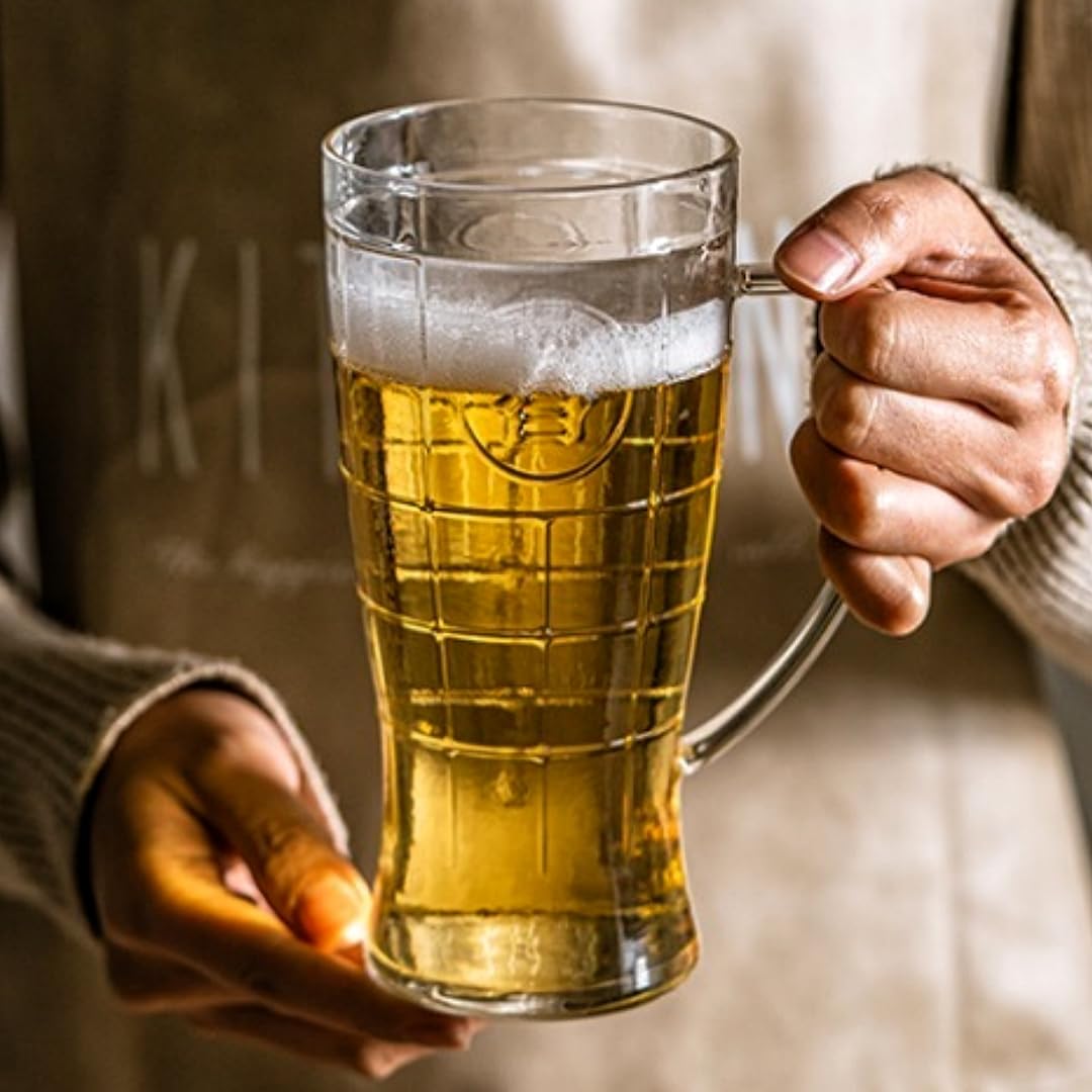 Amazon.co.jp: vonghome メガジョッキ グラス ビールグラス 耐熱ガラス 