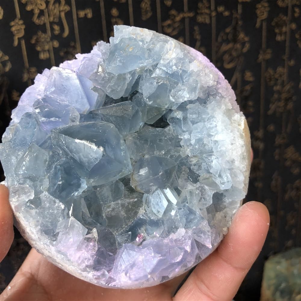 Sky Blue Crystal Cluster Wedding Decoration Aquarium
