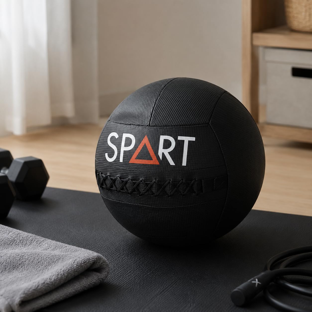 Gralara Balón Medicinal Fitness Balón de Entrenamiento Pelota de Gimnasio Balón de Pared con Superficie de Malla Antideslizante y Núcleo Acolchado Adecuado