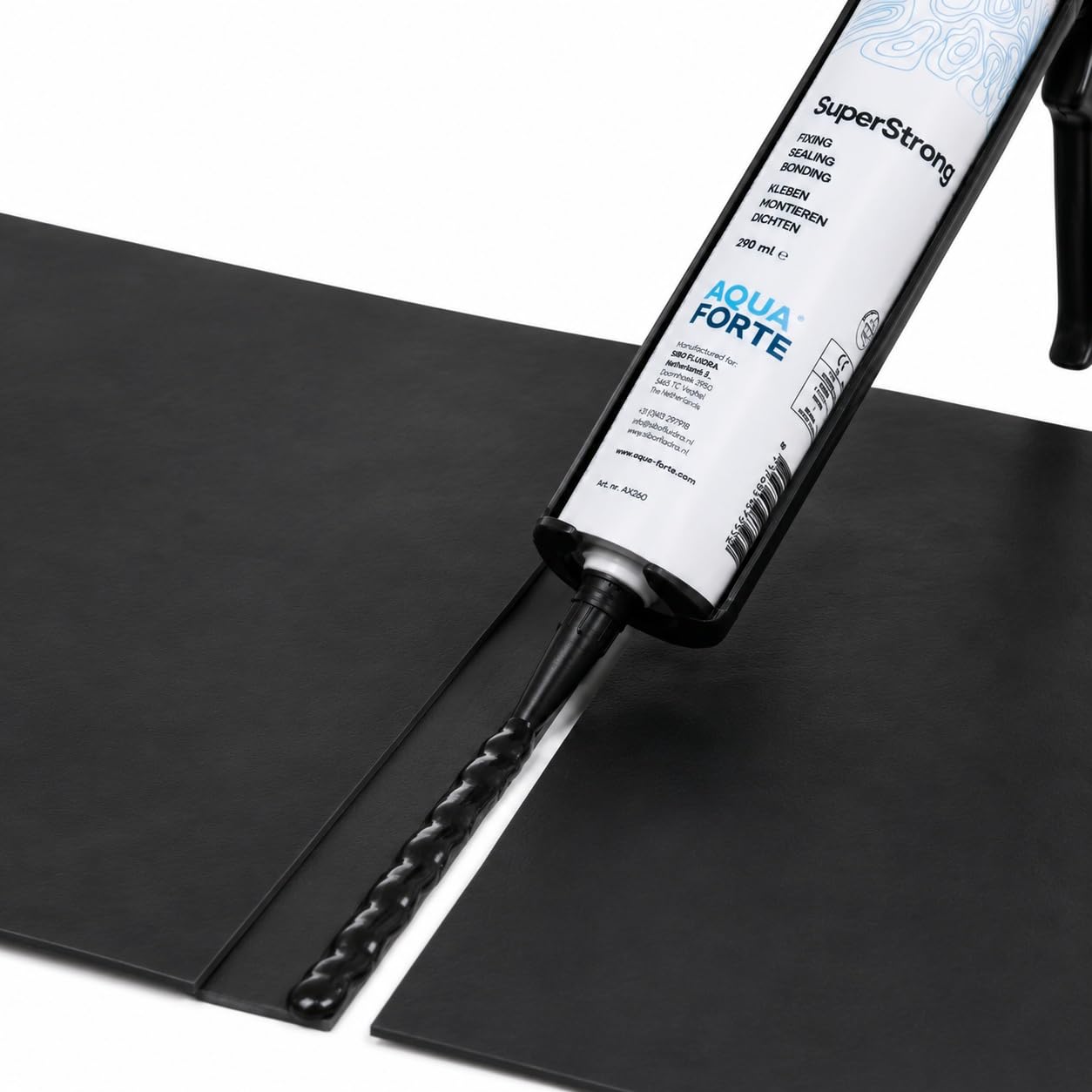 Koi Herdecke 3x SuperStrong Teichfolienkleber, EPDM & PVC Kleber & Dichtmasse für Stein, Teichfolie & Reparatur, Aquaforte (3 Stück)