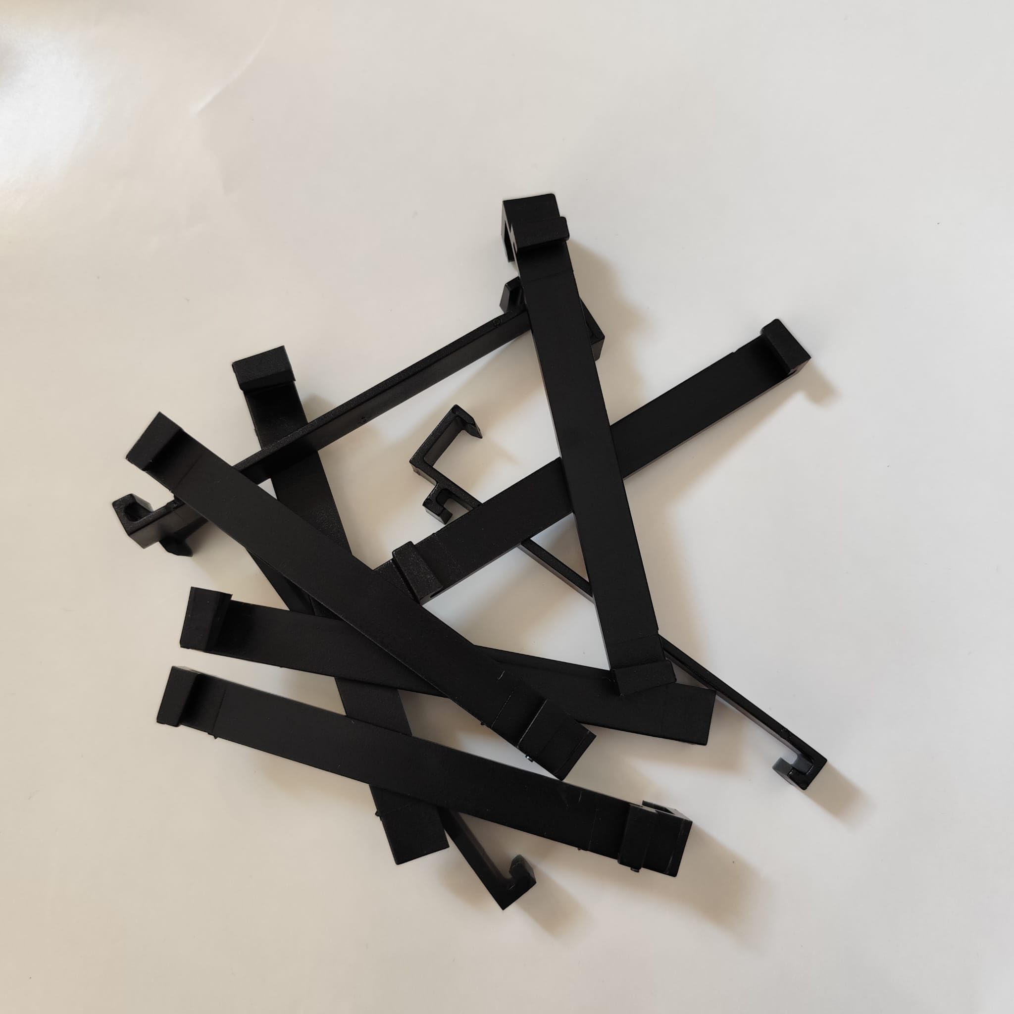 generico Ganci per Copri Targa - 50 pz (Nero)