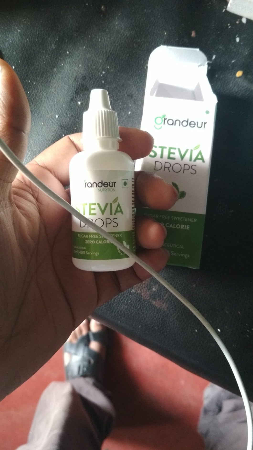 Grandeur Zero Colorie Sugar Free Stevia Drops, No Maltodextrin No