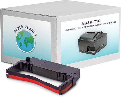 Paper Planet - Cinta de repuesto de tinta roja y negra para impresora de cocina Clover (impresora de recibos de cocina Star SP700) | Compatible con