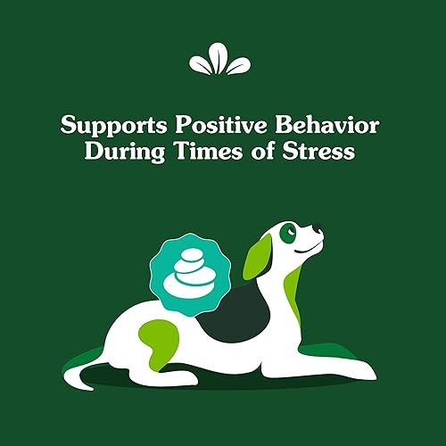 Miniatura 4 de Greenies Suplementos masticables calmantes para perros sabor a pollo, 80 unidades de suplementos calmantes masticables suaves para perros,