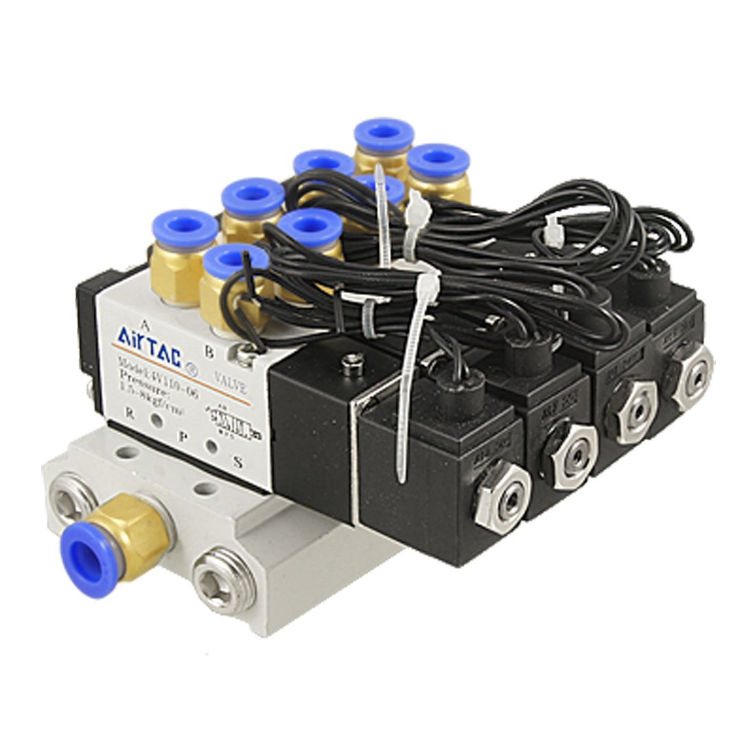 Électrovanne 2 positions raccord rapide 15/64 distributeur air AC 110V