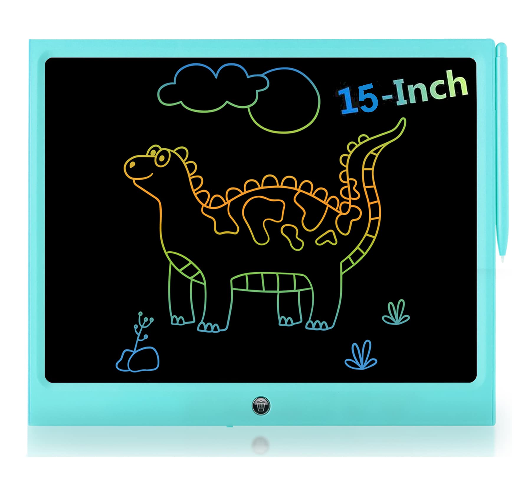 Tavoletta Grafica LCD Scrittura 15 Pollici, Elettronica Tavoletta Grafica Lavagna Portatile da Disegno con Penna per Bambini Progettista Studenti Famiglia Ufficio