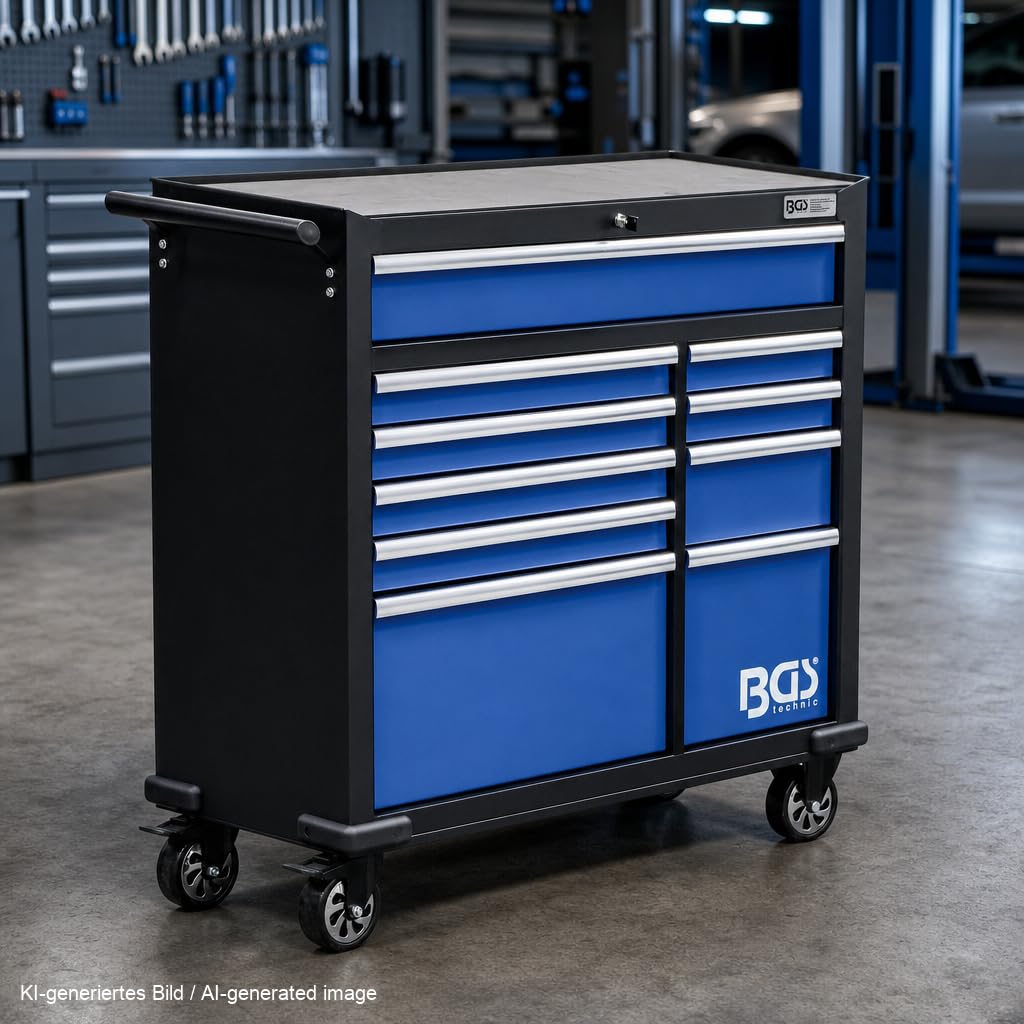 Amazon.com: BGS 4206 | Workshop Trolley XXL | 10 Drawers | empty