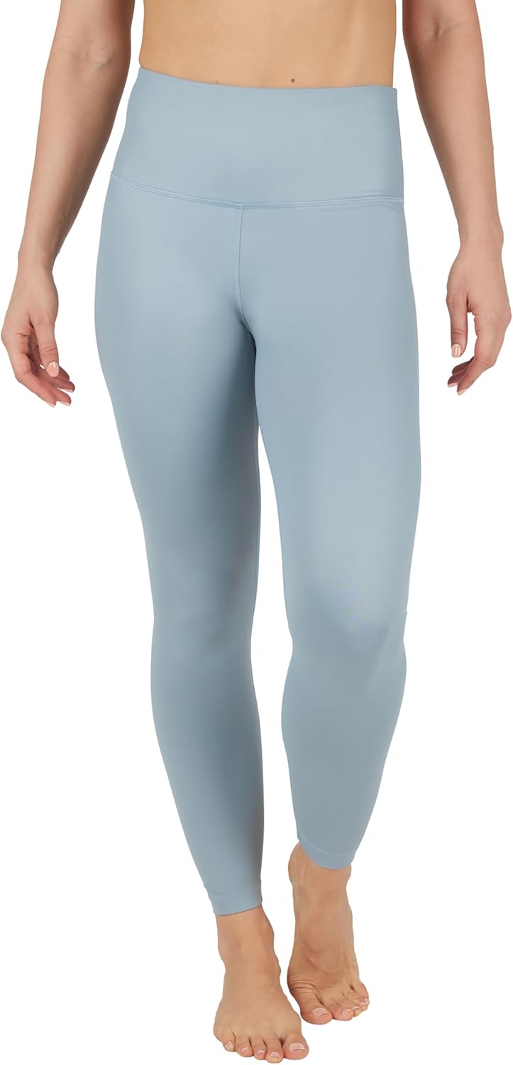 90 Degree By Reflex Womens Faux Leather Leggings Matte High Waisted High Shine Faux Leather Ankle Leggings - Image 3