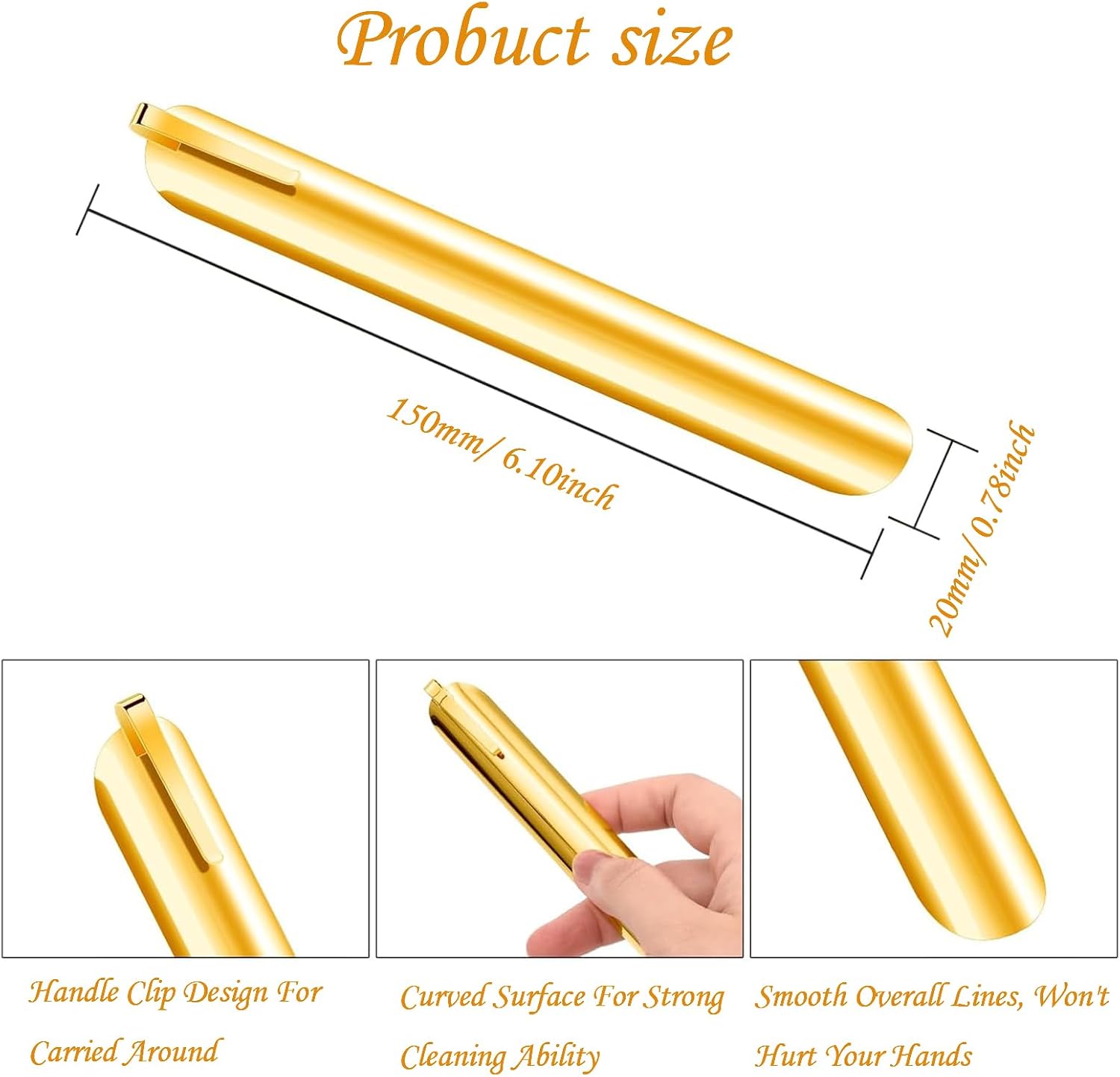 Table Crumb Sweepers for Servers, Bread Crumber Cleaner Stainless Steel Table Crumbers for Tablecloth in Restaurants and Homes, Servers, Waitresses Tool Accessories (Glod, 3) image 4