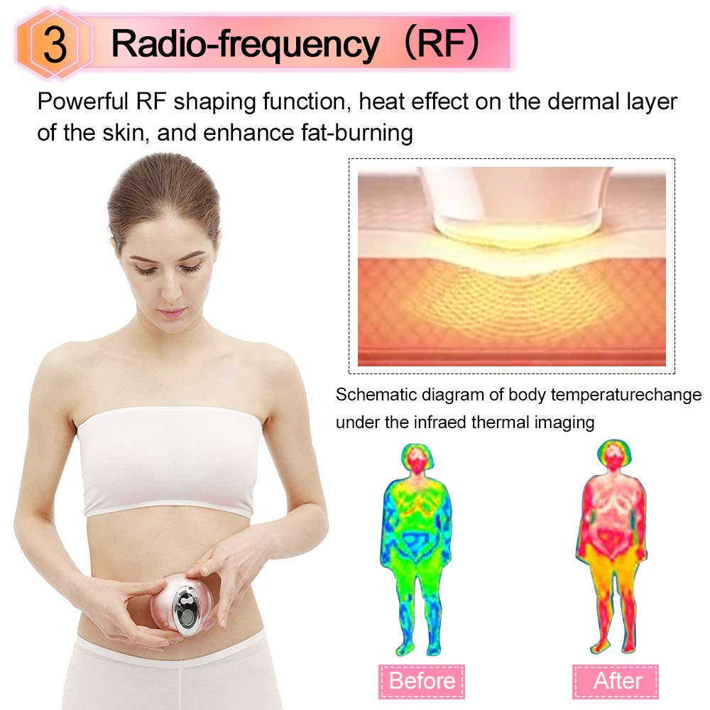 Fat Removal Machine Ultrasonic Body Slimming Machine HD LCD Red Light