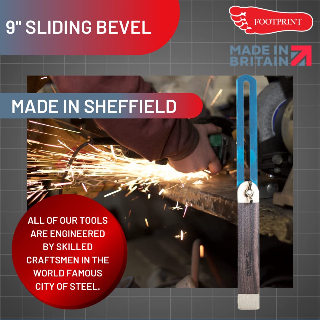 Footprint Tools Biseau Coulissant 228 Mm–Lame En Acier Trempé
