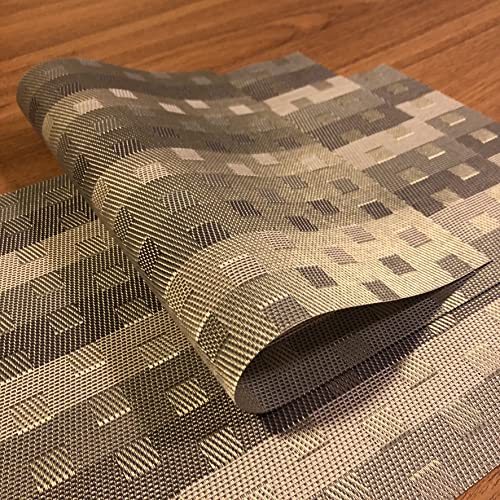 Kit Jogo Americano 6 Unid. (Cinza)