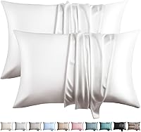 Vista 12 de Fundas de almohada de seda 100% 2 unidades, tamaño estándar, seda de morera para cabello y piel, juego de 2, seda de grado superior 6A, suave