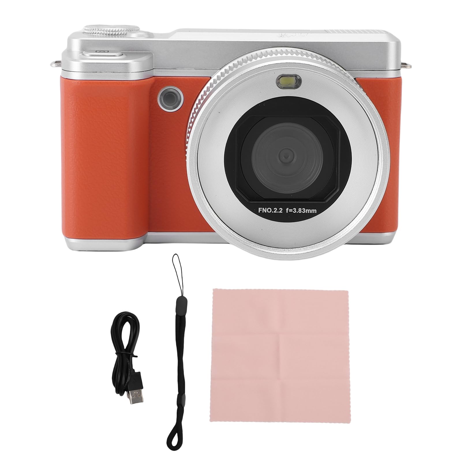 Sxhlseller Fotocamere Digitali 5k per Fotografia, Fotocamera Digitale a Doppia Lente HD da 80 MP con Schermo a Flip, 8x Zoom Autofocus Wifi Video Vlogging Camara per Viaggi di Youtube (BROWN)