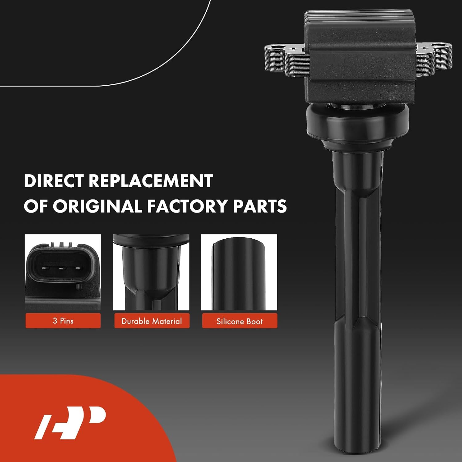 A-Premium Set of 6 Ignition Coil Pack and Iridium Spark Plugs Compatible with Honda Passport Acura SLX Isuzu Amigo Rodeo Trooper VehiCROSS
