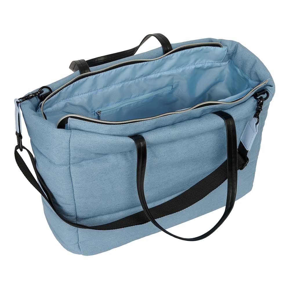 Safta | Bolsa Escolar K-Pop Demon Hunters Huntr/X con Compartimento Acolchado para Portátil 14,1″, Cremallera Gran Formato, Bolsillo Interior y 2 Frontales, Medidas 40x17x31 cm