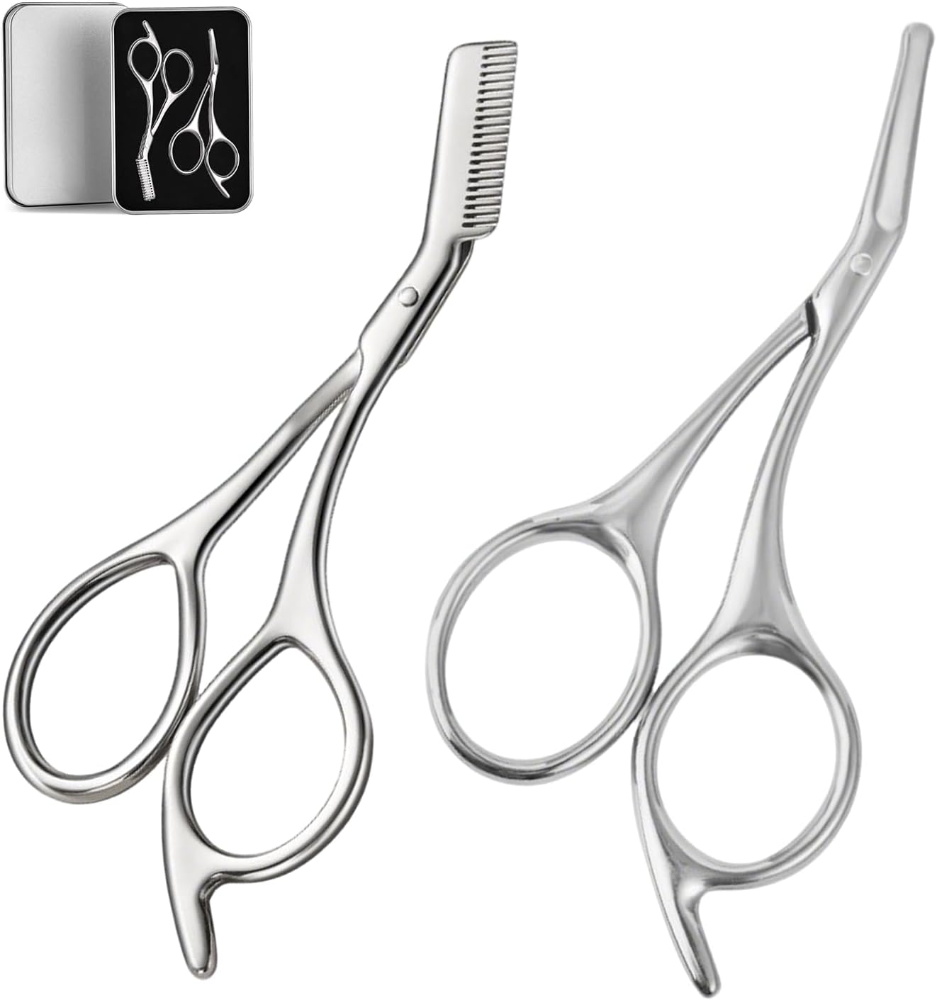 Eyebrow Scissors Nose Hair Scissors Set for Men and Women