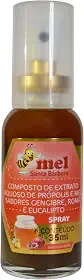 Spray Com Mel, Própolis, Gengibre, Romã, Eucalipto - 35Ml