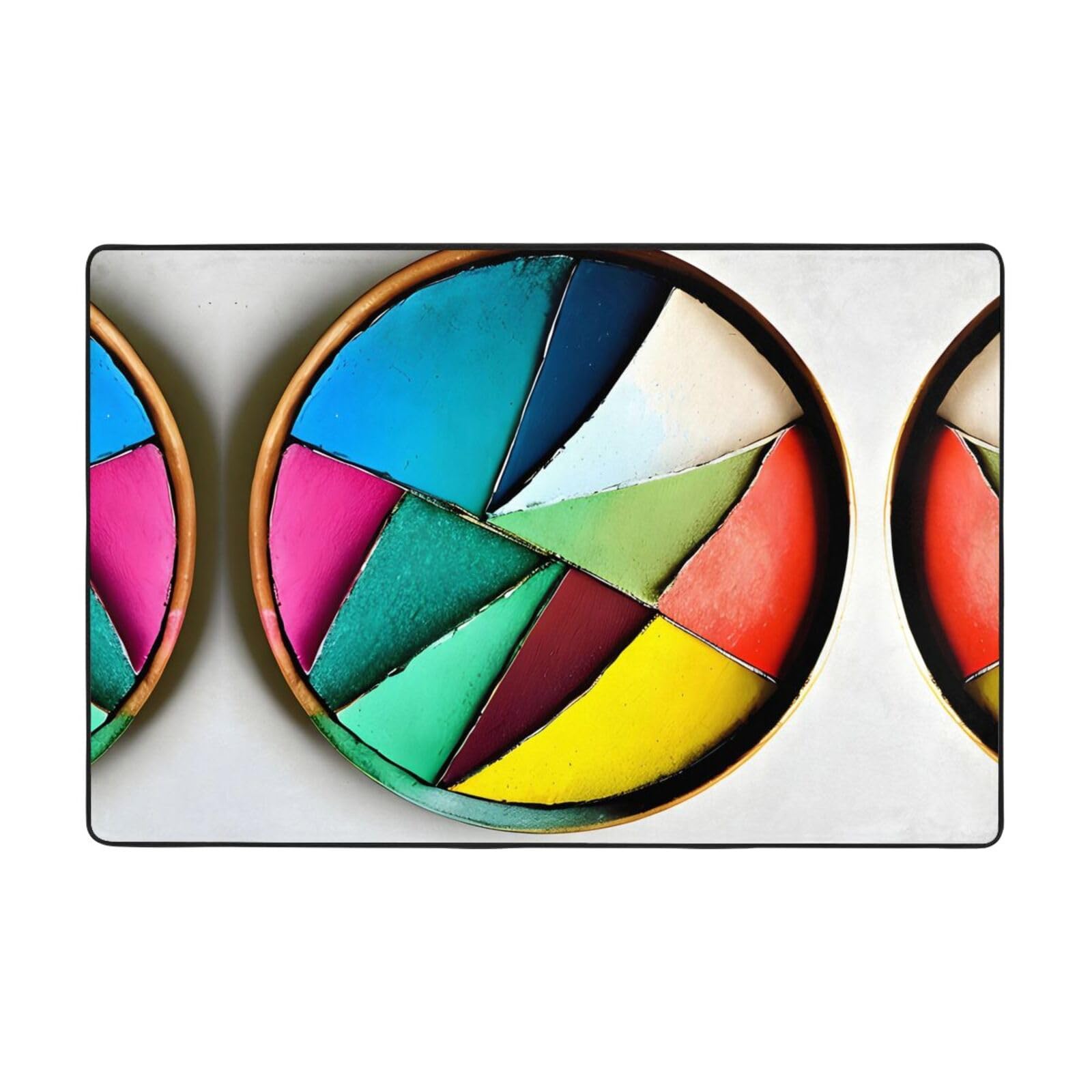 Tapis de sol rond absorbant l'eau HYTTER en velours fin