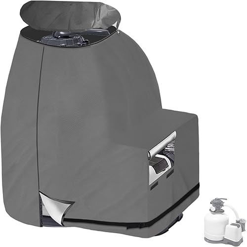 Cubierta de bomba de filtro de arena para bomba de filtro de arena transparente INTEX Krystal, cubierta de filtro de arena impermeable anti-UV,