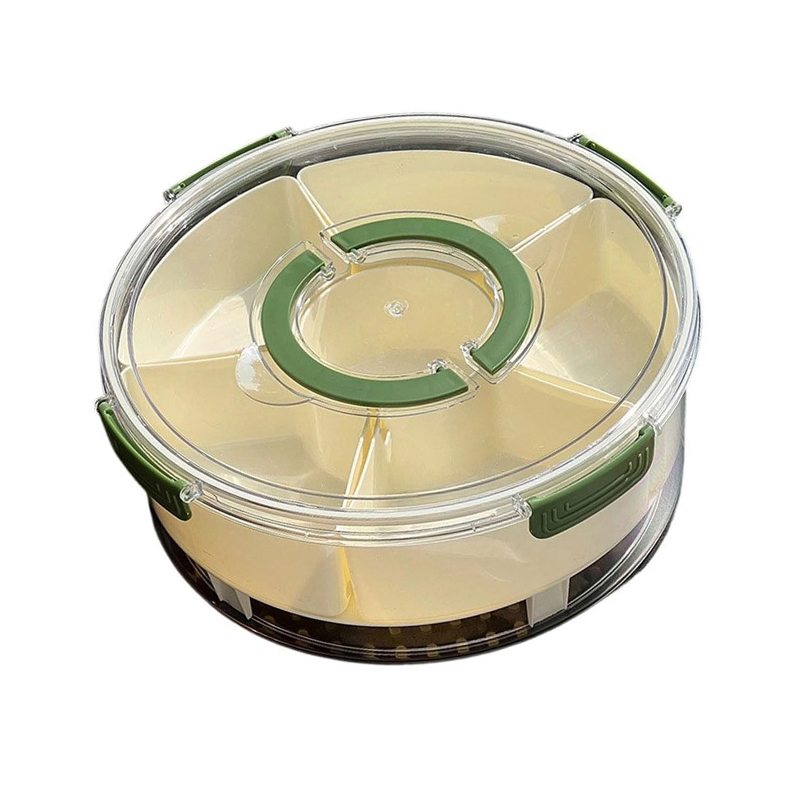 MALSSE PET+PP Leakproof Food with Divided Sections & Ice Compartment for Outdoor Dining, Meal Prep Camping Picnics Insulated Food Container