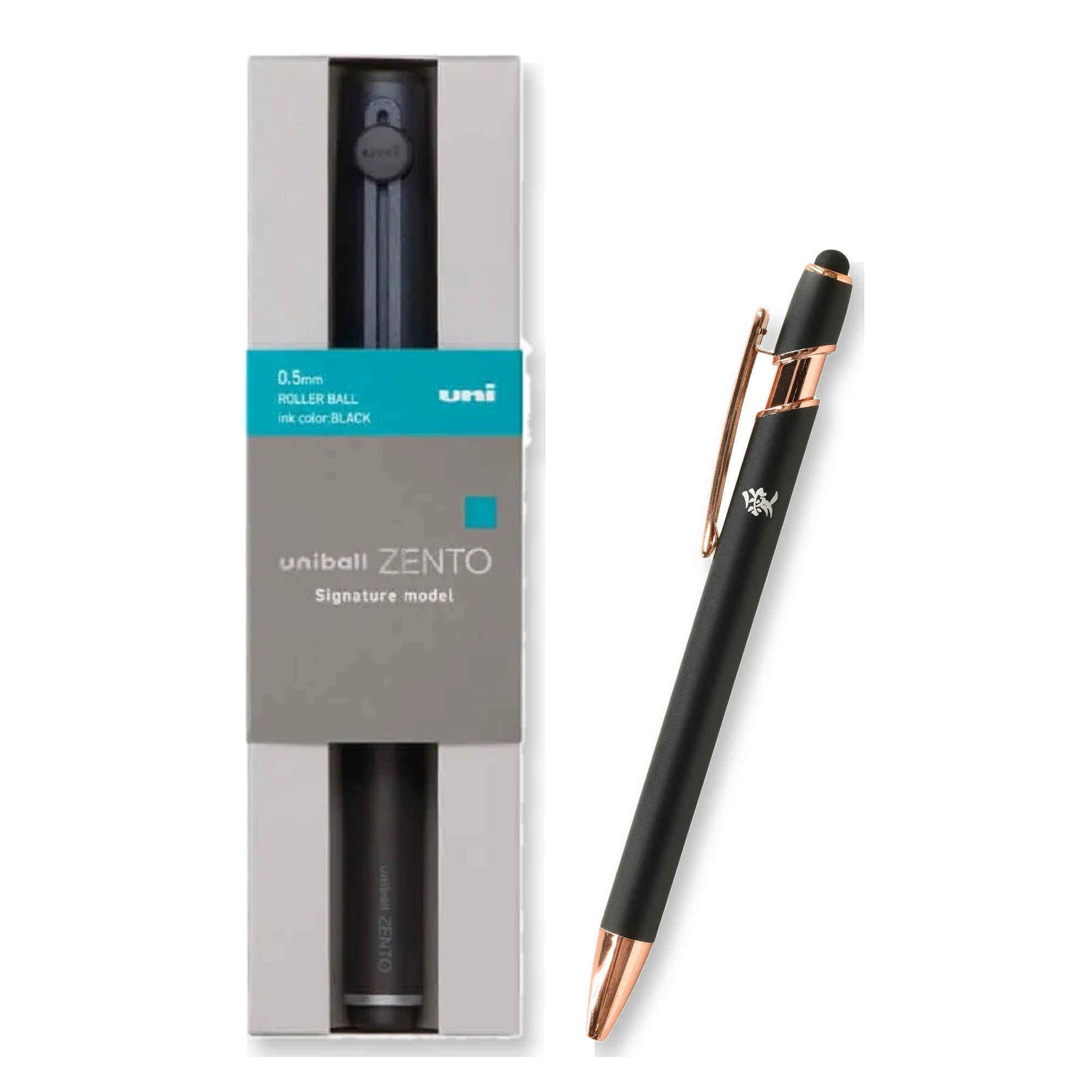 Amazon.com : ZENTO Signature Model Metallic Black Ballpoint Pen