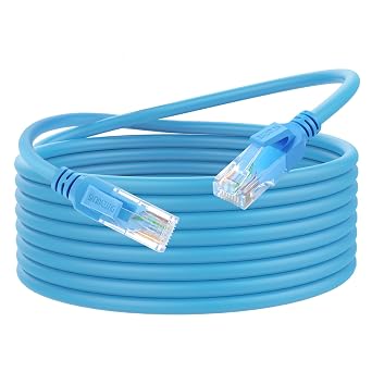 Ultra Flexible Cat6 Network Cable Blue 0.5 m 10 Gbps RJ45 Ethernet Cable UTP