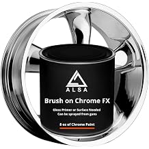 Genuine Alsa Brush On Chrome Fx 8 oz - True mirror finish -