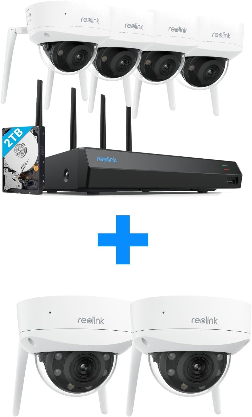 Amazon.com : 4K Wireless Camera System, Wi-Fi 6, Plug-in Camera, 4pcs ...
