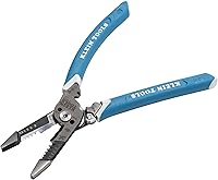 Vista 1 de Klein Tools K12075 Pelacables resistente, diseño forjado delgado, herramienta de pelado de cables de apertura automática, alicates eléctricos