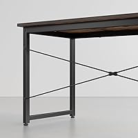 Vista 106 de CubiCubi Escritorio para computadora, escritorio pequeño de oficina en casa de 40 pulgadas, mesa de PC de estilo moderno y simple para el hogar