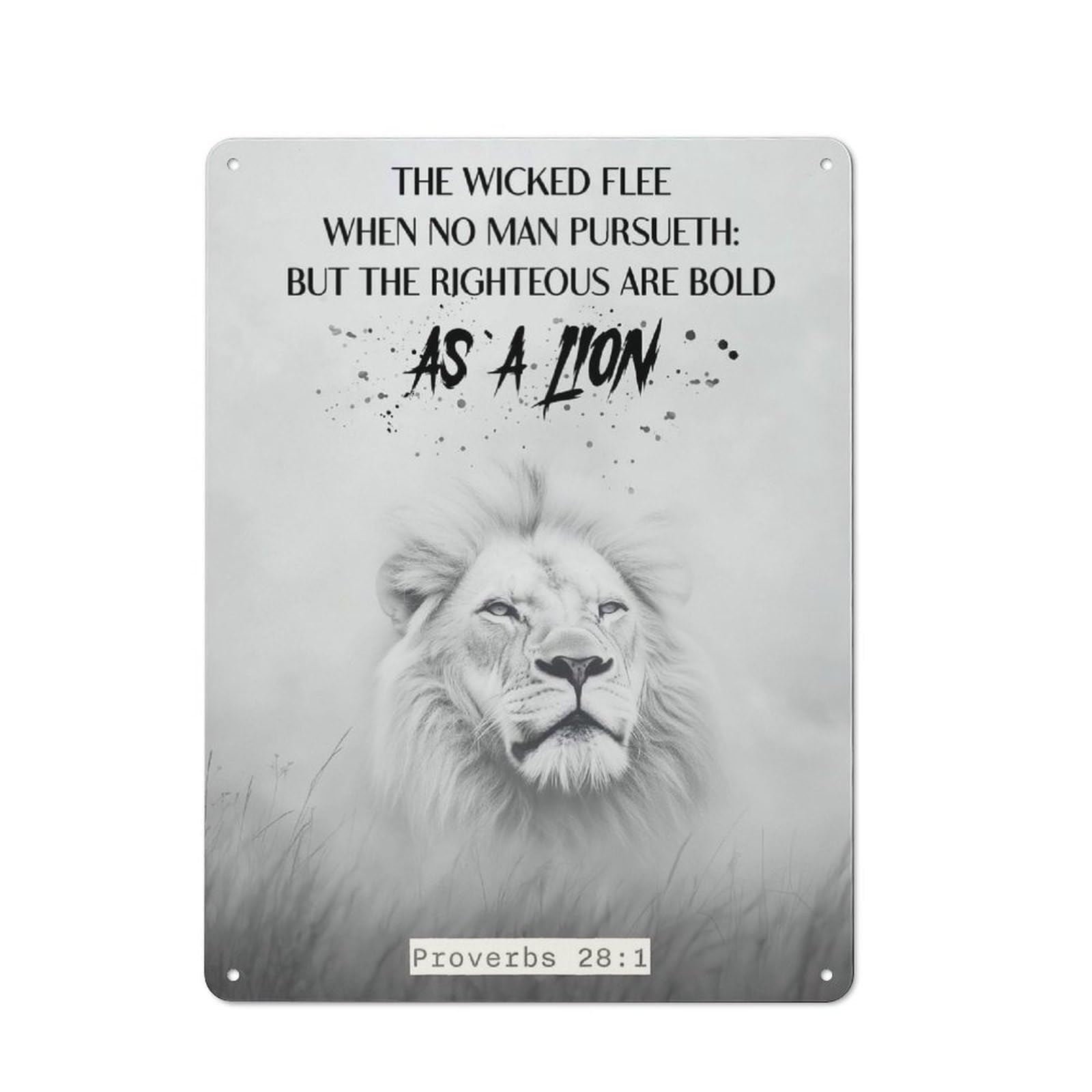 Junmoney Proverbs 281 Quote Tin Wall Plaque 40X30cm With For Living Room Or Hallway, For Garage, Workshop And Man Cave Decoration