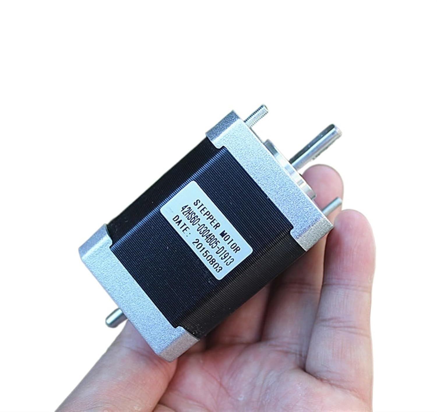 42MM 1.8 Degree Stepper Motor 2-Phase 4-Wire Lengthened Stepping Motor Dual Shaft 1Pcs