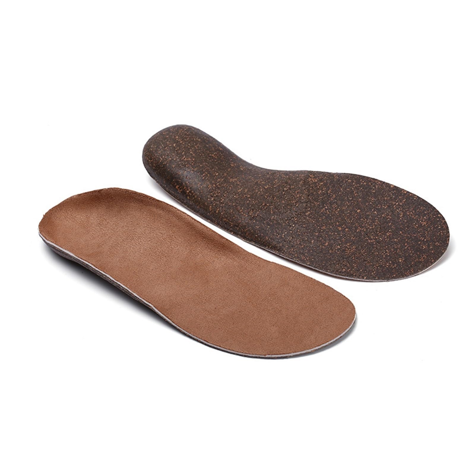 Plantilla de Corcho Transpirable Absorbente de transpiración, Plantilla de Corcho Informal con amortiguación elástica Alta, Plantilla Deportiva Unisex(36 EU)
