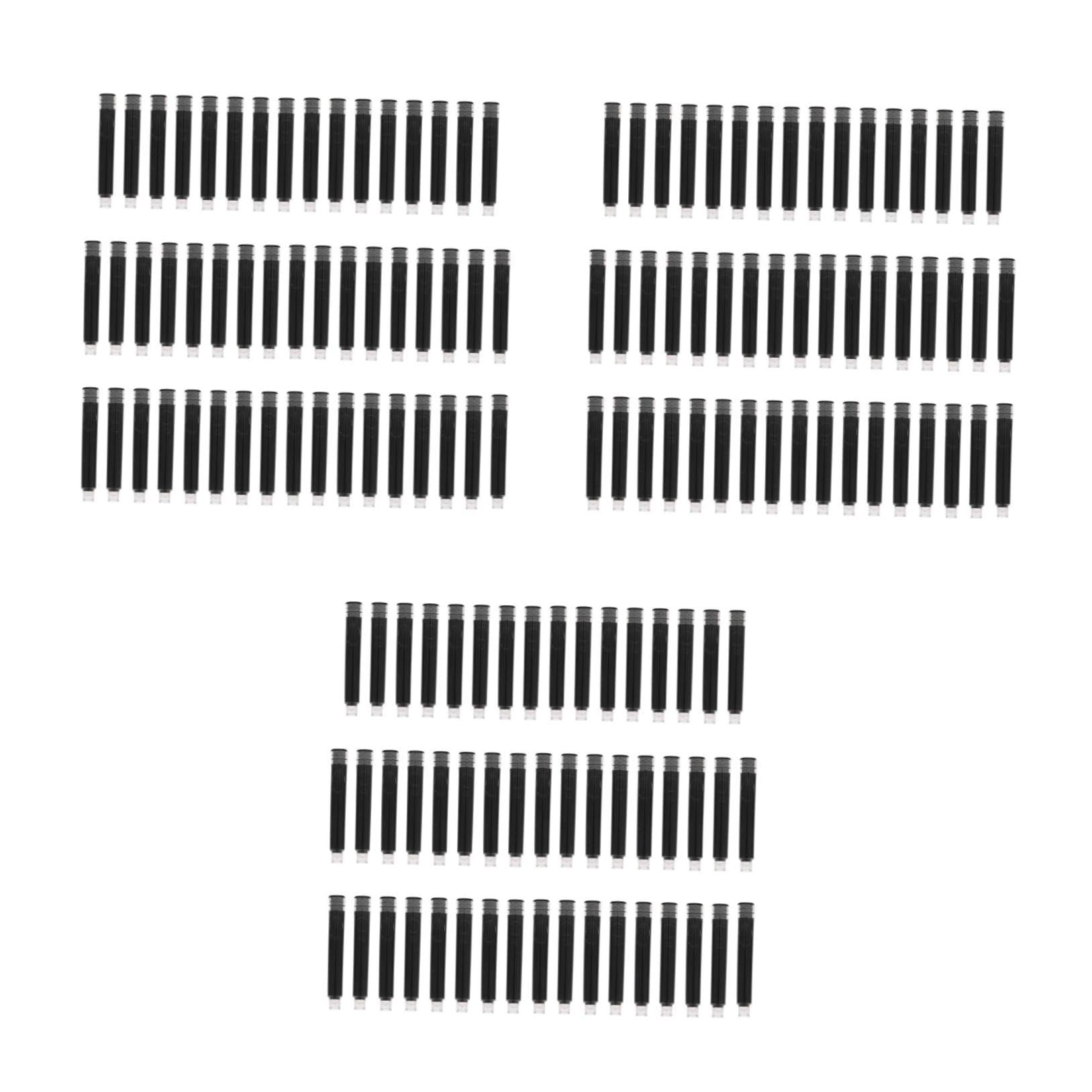 DOITOOL 3 Set Ricariche Per Penne Stilografiche Professionali Nero Fluido Set Per Ufficio E Scuola Facili Sostituire E Portatili 100 Pezzi * 3