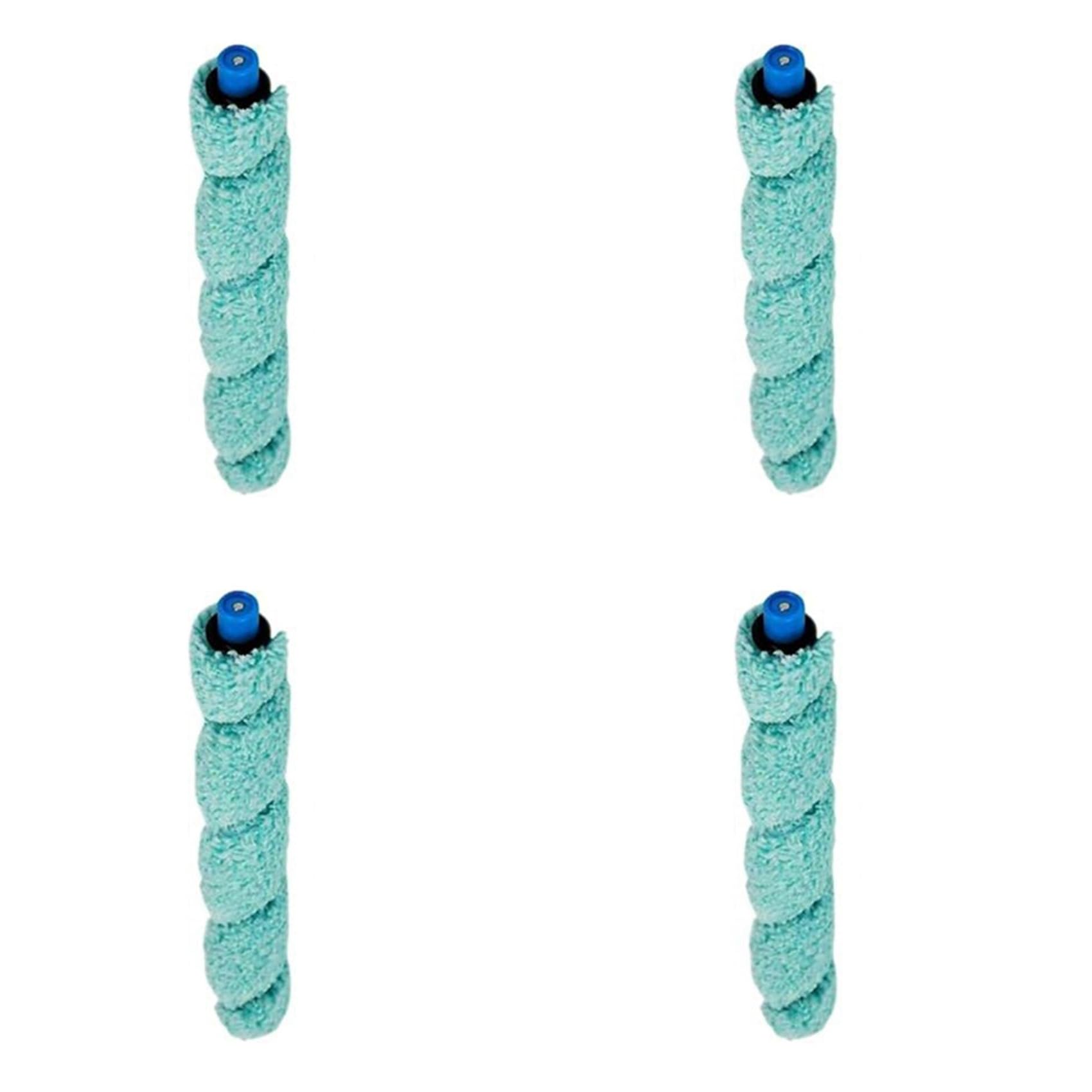 Hndhbfgrt 4Pc Floor Washing Robotic Cleaner Main Brush Scraper Replacement for W400 Floor Washing Robot Parts Accessories