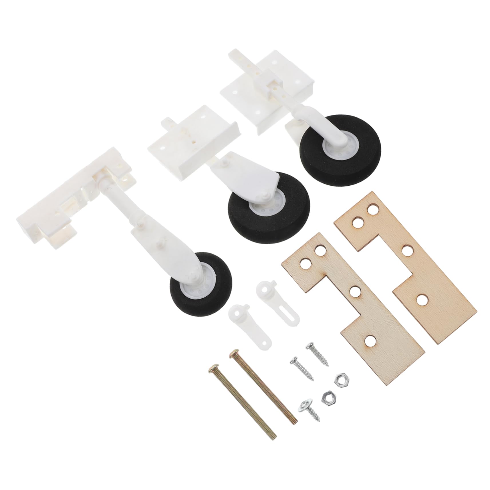 SUPVOX Wide Compatibility Rc Plane Wheels Model Airplane Landing Gear Parts High Precision for Helicopters Diy Airplane Accessories