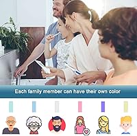 Vista 5 de Fundas para cepillos de dientes compatibles con cabezales de repuesto Oral B, se adapta a la serie iO Ultimate White, protector de cabezales