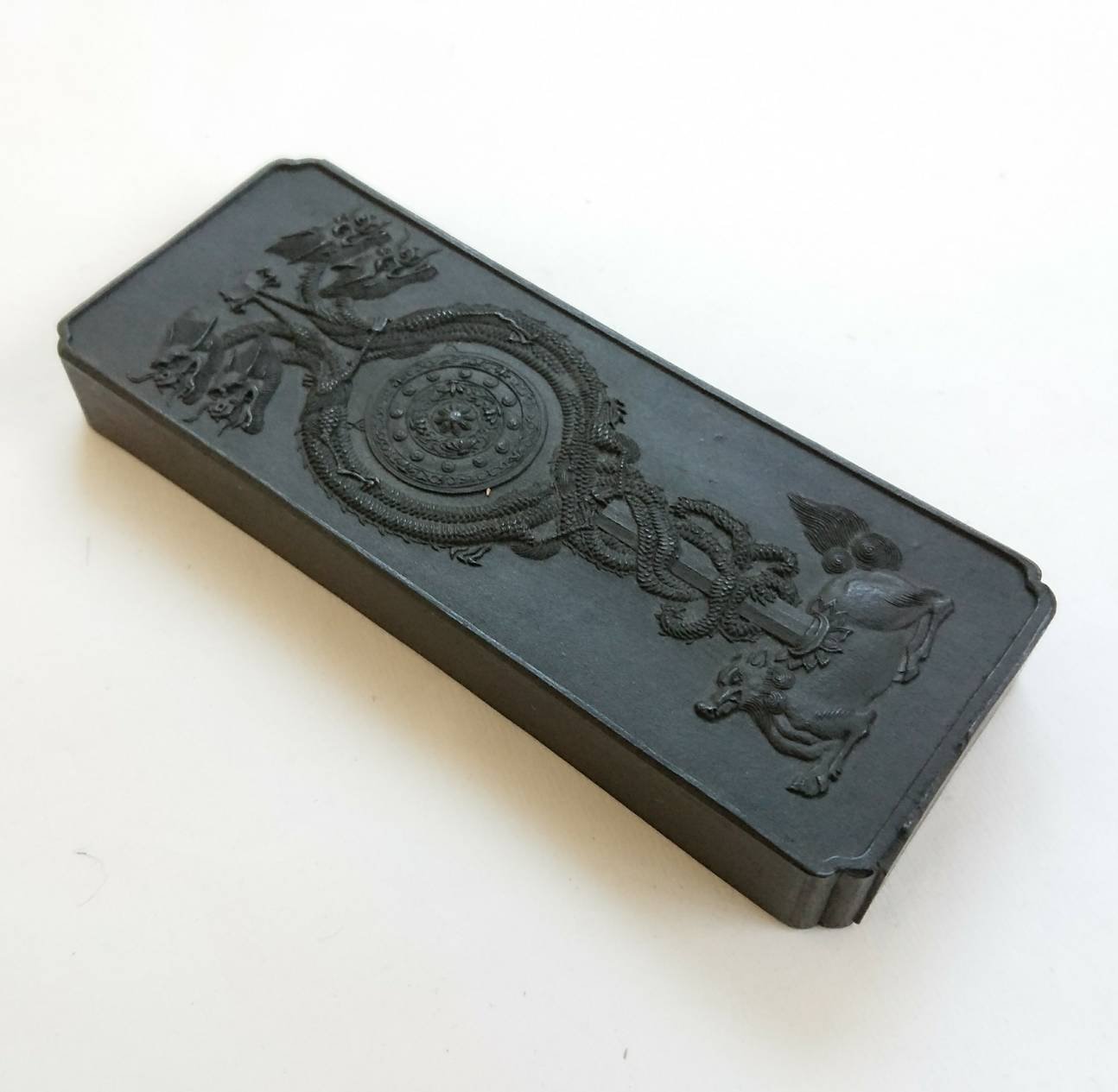 Amazon | 昭和50年 呉竹 古墨 華原磬之圖 8丁型 「固形墨 書道 奈良墨 