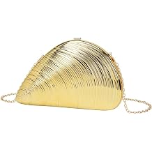 Jusavie Seashell Acrylic Evening Clutch Bag Women 2025 Glitter Purse Handbag Chain Shoulder Bag for Wedding Party Prom