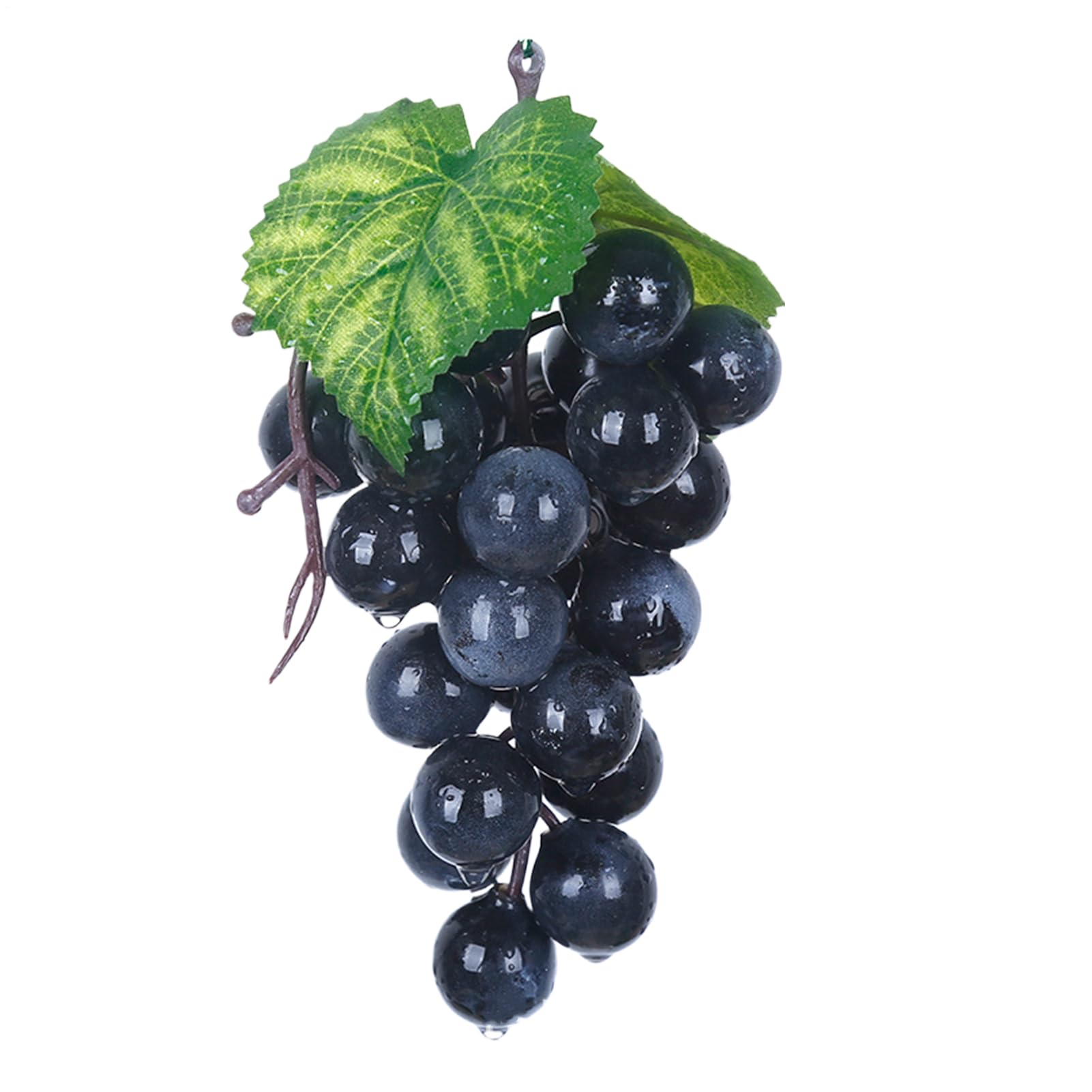 Genérico Uvas Falsas, Racimos Uvas Artificiales, UVA Fruta Falsa, Apoyos Artificiales de la Fruta Decorativas, para Usar en Mesas, Restaurantes, Interiores, Exteriores, Cocinas, Bodas