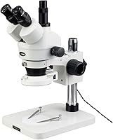 Vista 9 de AmScope SM-1TSZ-144-10M Microscopio Digital Profesional Trinocular Estéreo, Lentes WH10x, Aumento 3.5X-90X, Objetivo de Zoom 0.7X-4.5X, Anillo