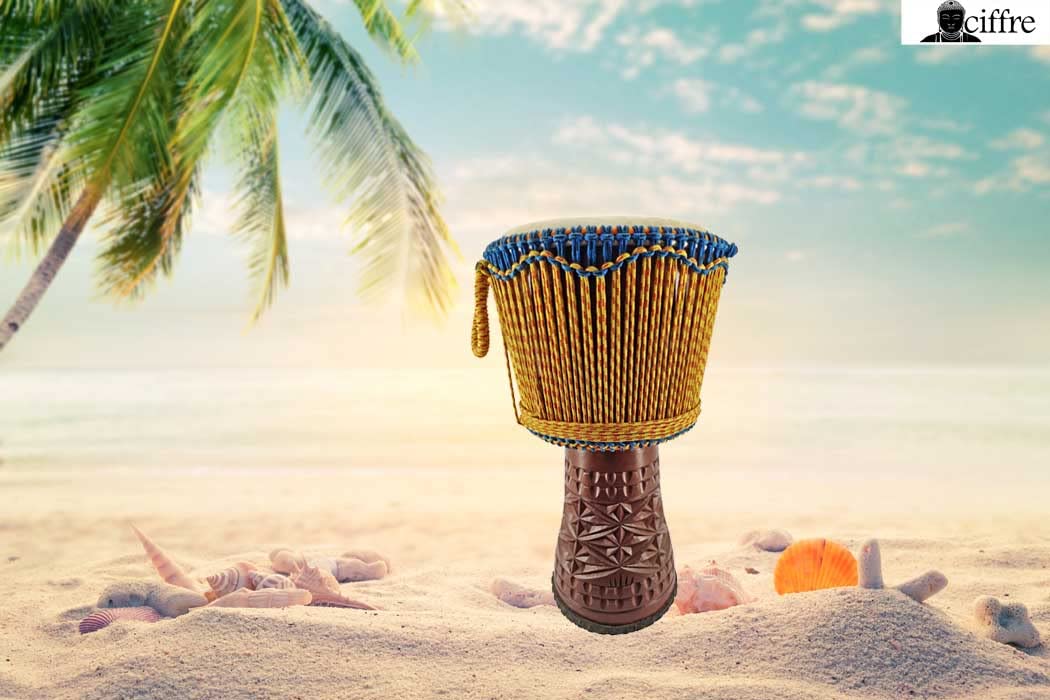 Tamburo grande Djembe Darbuka Bongo Rivestimento alpino premium Suono molto buono 60 cm U5